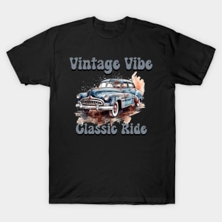 retro car Vintage vibe classic ride T-Shirt